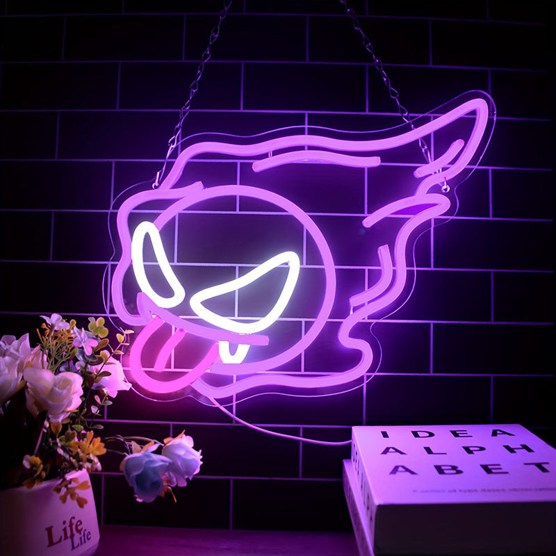 Roseytime "Trick or Treat" Halloween Neon Signs 11.8" x 12"