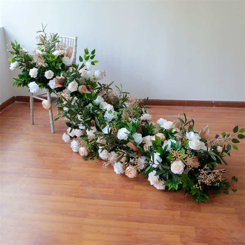 Roseytime Green Wedding Flower Runner Table Flower Decor#RTR029