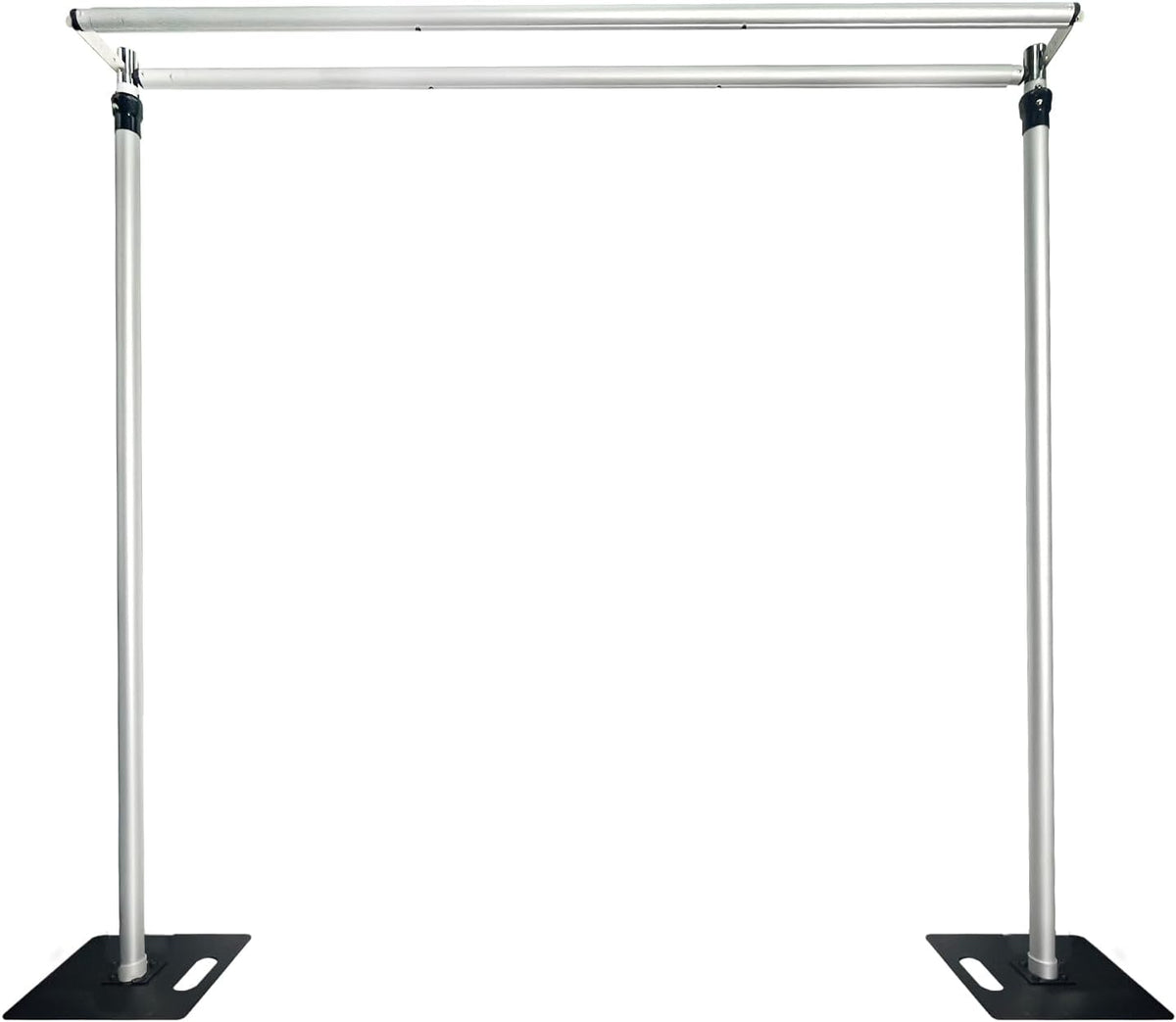 Roseytime Adjustable Double Crossbar Frames Heavy Duty Pipe And Drape Stand for Backdrop