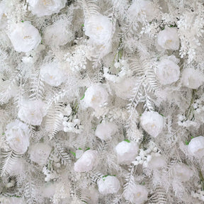 💥BF SALE: 5D White Pampas Flower Wall Backdrop Roll Up #RTW270