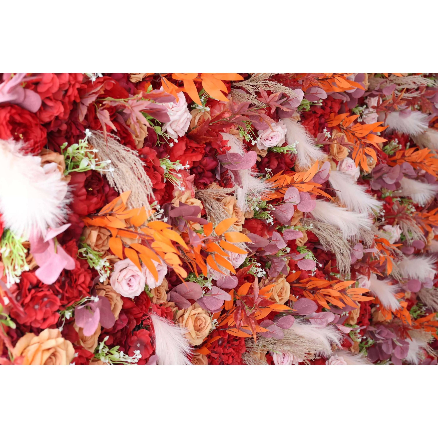 Roseytime 5D Artificial Flower Wall Backdrop Rolling Up For Event Decor