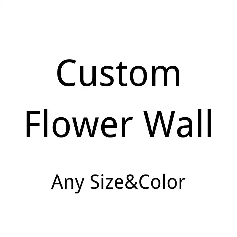 Roseytime Customize Custom Flower Wall(white+blue)