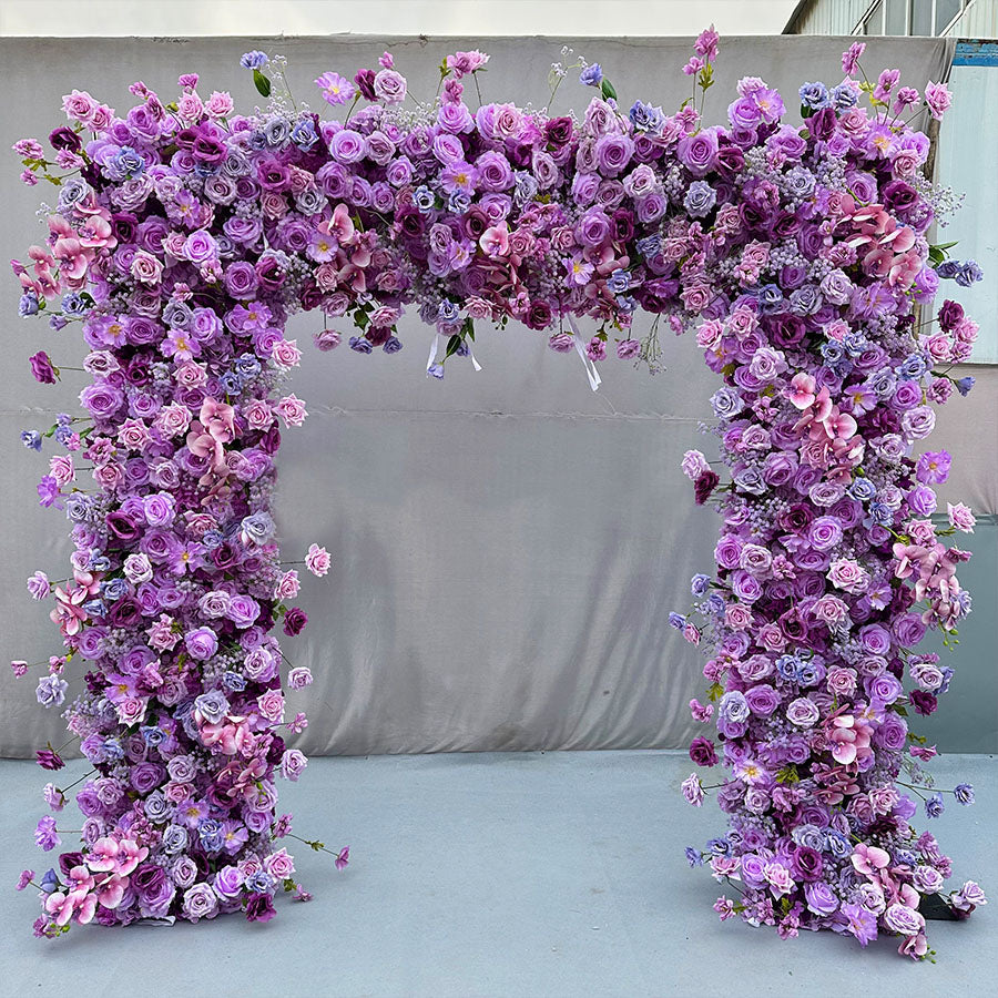 💥BF Sale: Purple Square Flower Arch Fabric Back #RTA017