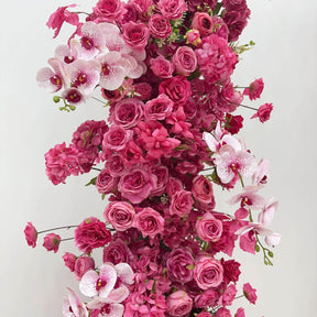 💥BF Sale: Hot Pink Floral Pillars Arch with Frame #RTP025