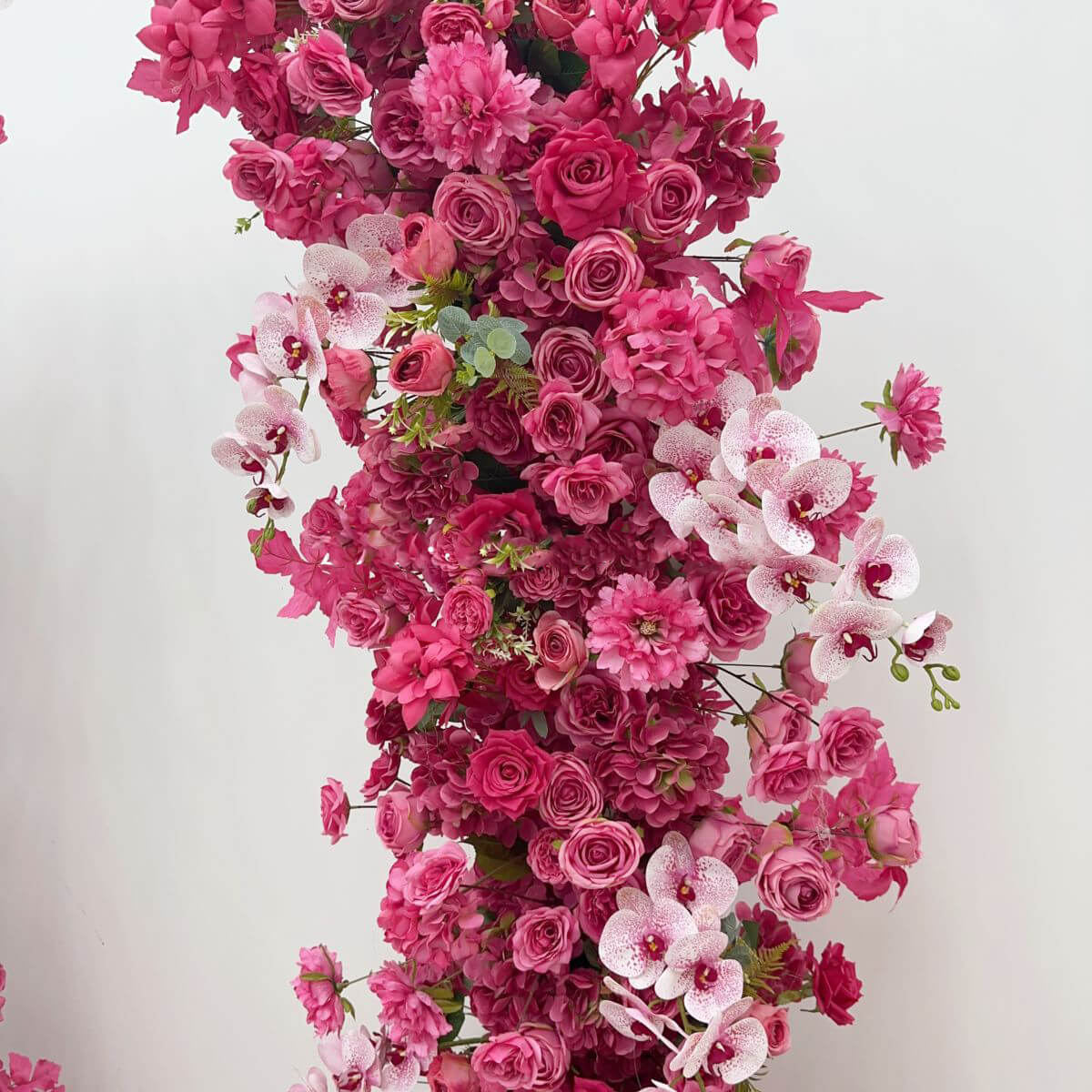 💥BF Sale: Hot Pink Floral Pillars Arch with Frame #RTP025