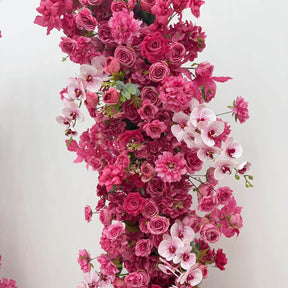 💥BF Sale: Hot Pink Floral Pillars Arch with Frame #RTP025