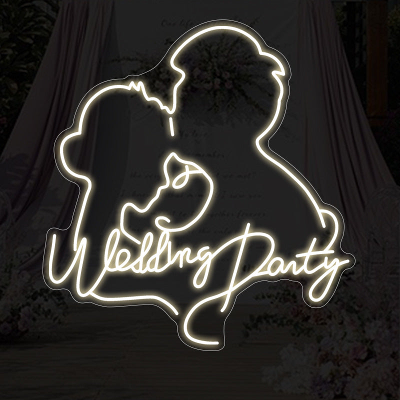 Roseytime "Wedding Party" Ten Colors Neon Signs 30" x 31.5"