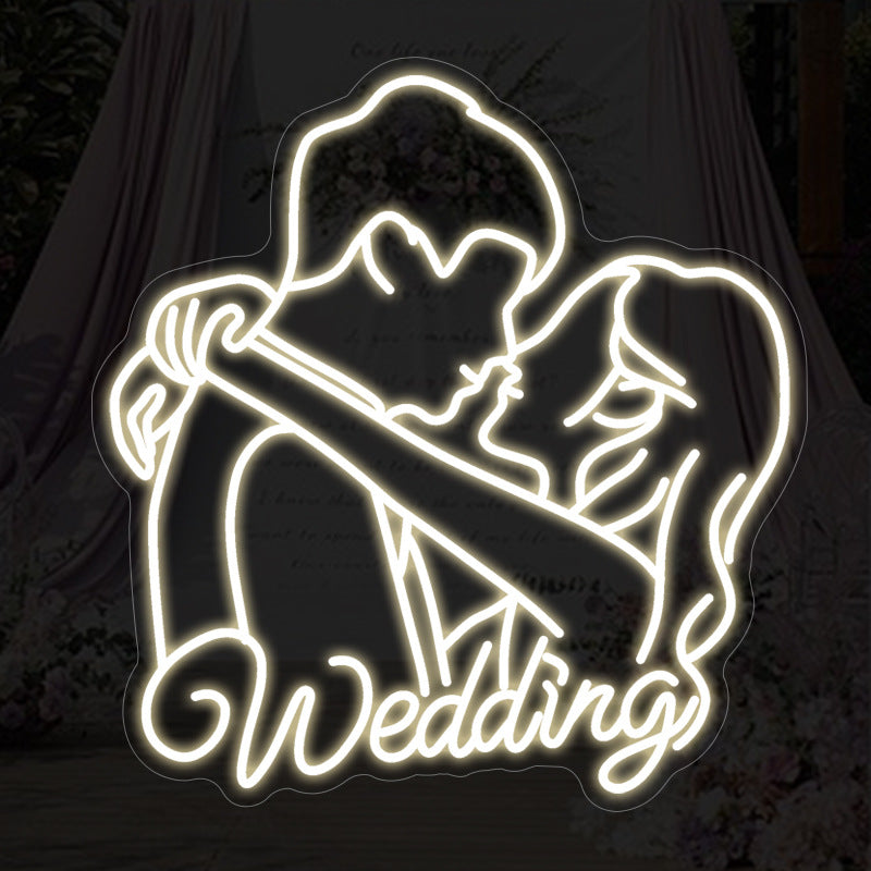 Roseytime "Wedding" Neon Signs Ten Colors 22.4" x 23.6"