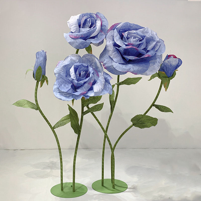 Roseytime Giant Paper Roses Flower Set of 5