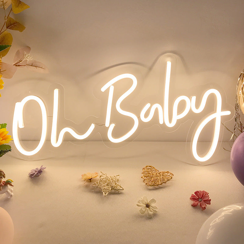 Roseytime "Oh Baby" Neon Signs