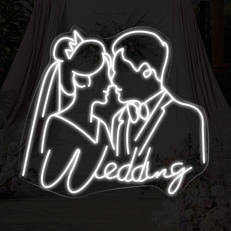 Roseytime "Wedding" Neon Signs Ten Colors 35.4" x 28.3"