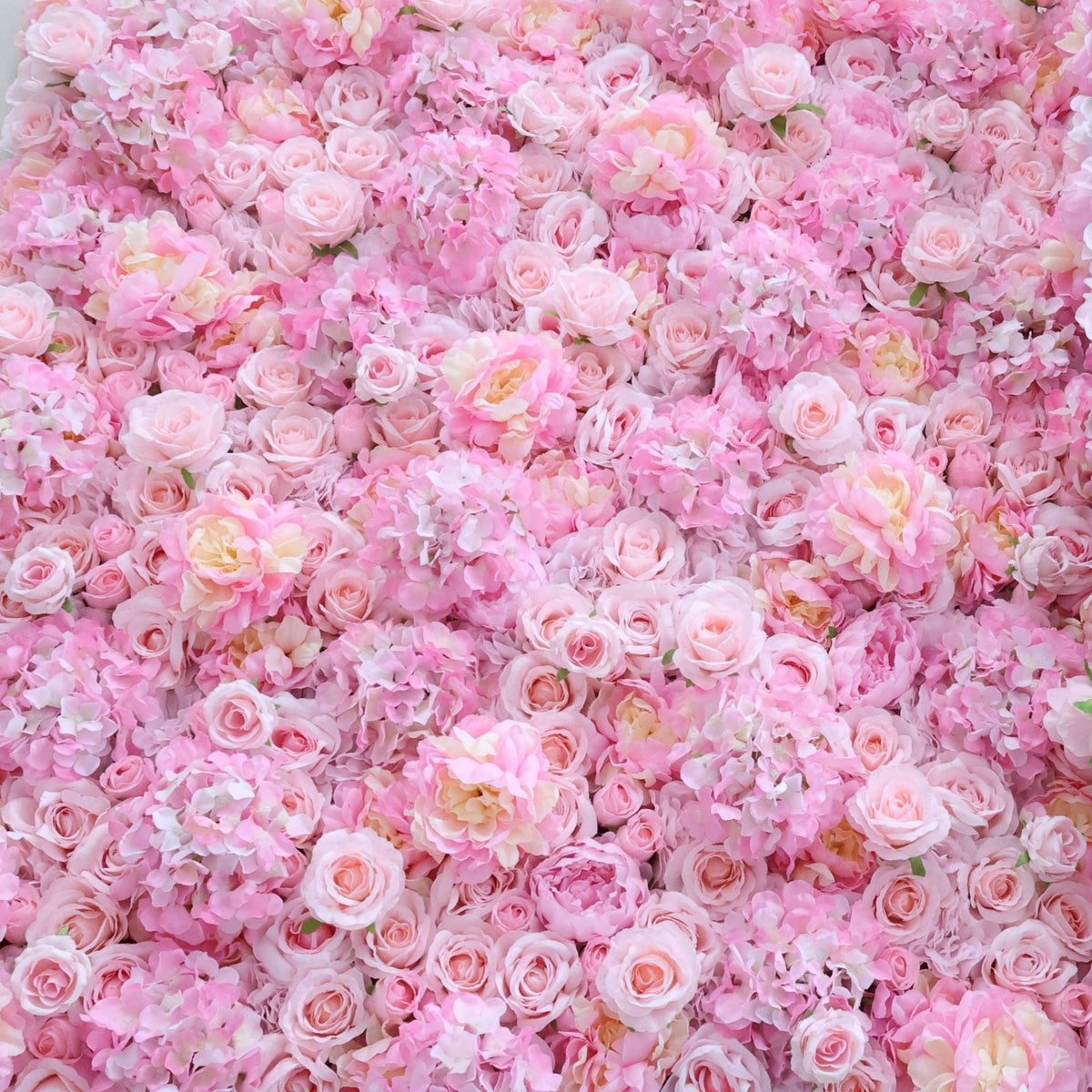 Roseytime 3D Pink Flower Wall Roll Up Fabric Back #RTW299