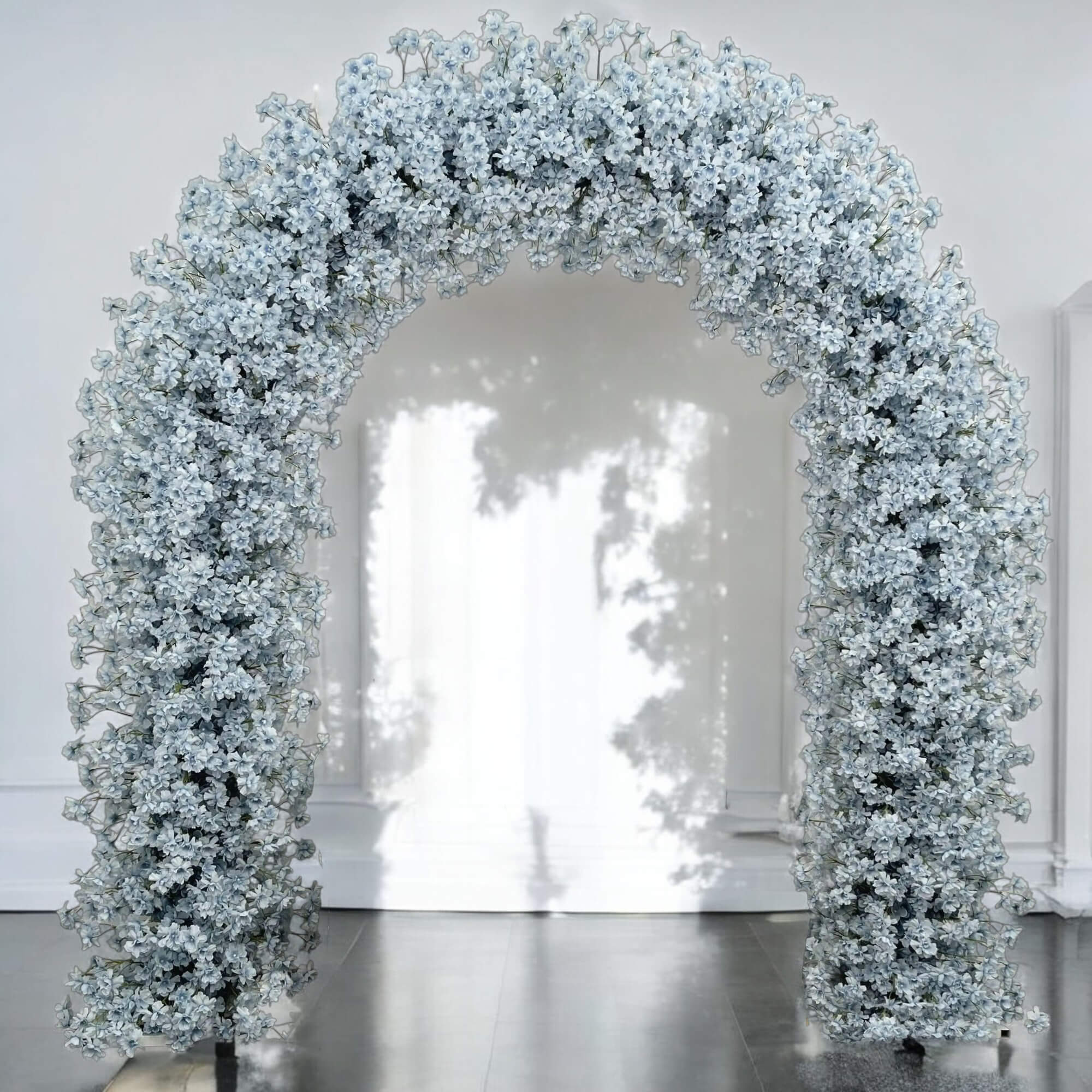 RoseyTime Blue Flower Arch n-shape Round Arch #RTA106