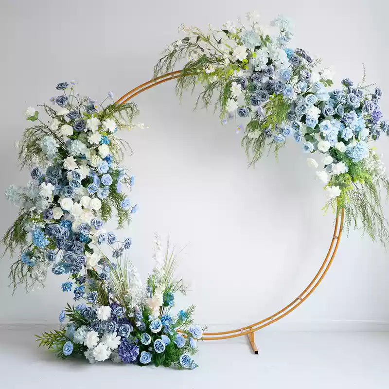 Roseytime Dusty Blue Flower Set Summer Flower Arch Arrangement #RTA116