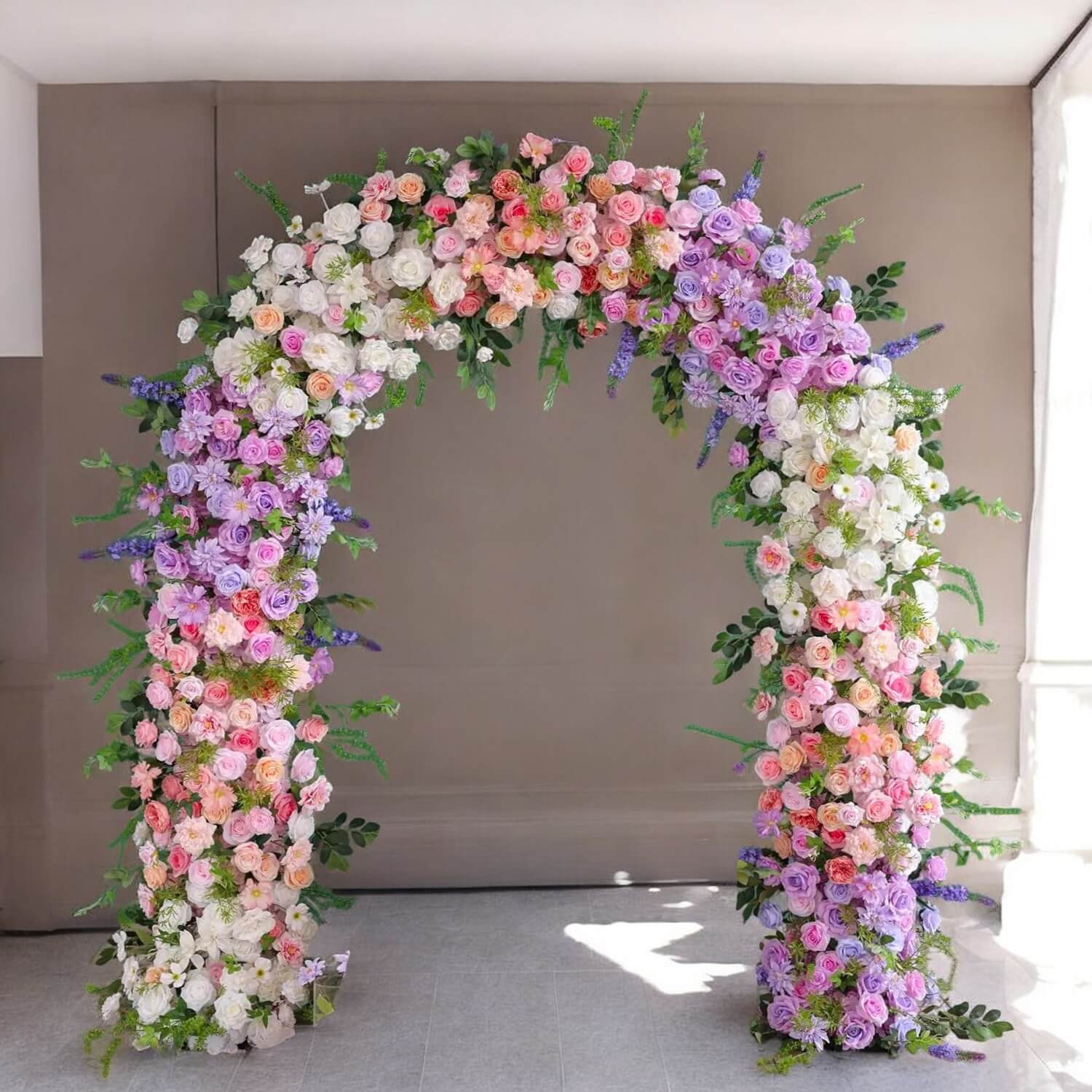 RoseyTime Colorful Flower Arch n-shape Round Arch #RTA121