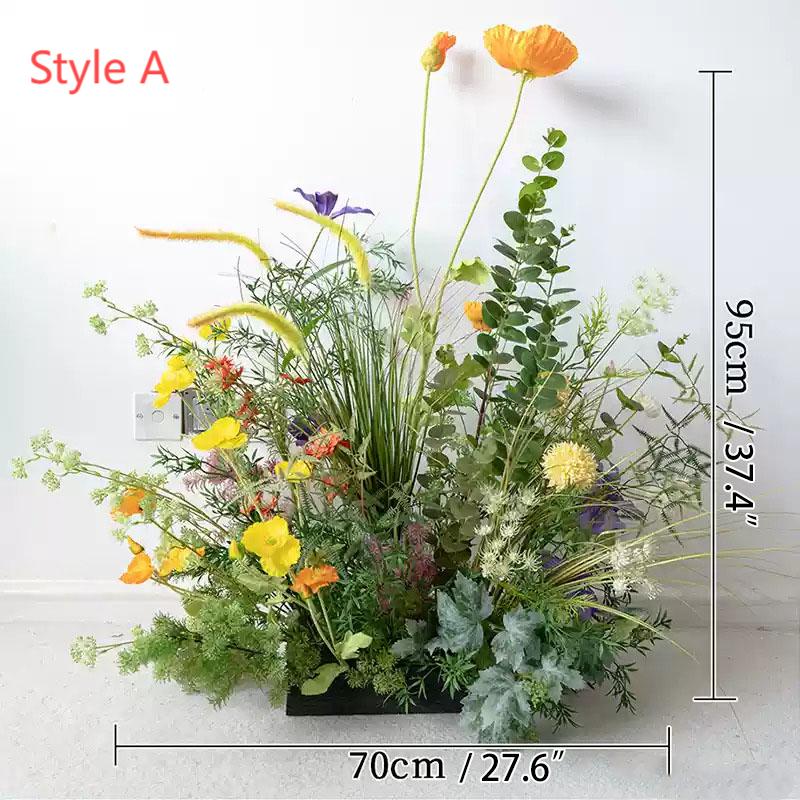 Roseytime Green Aisle Flowers Ground Wedding Flower Arrangement