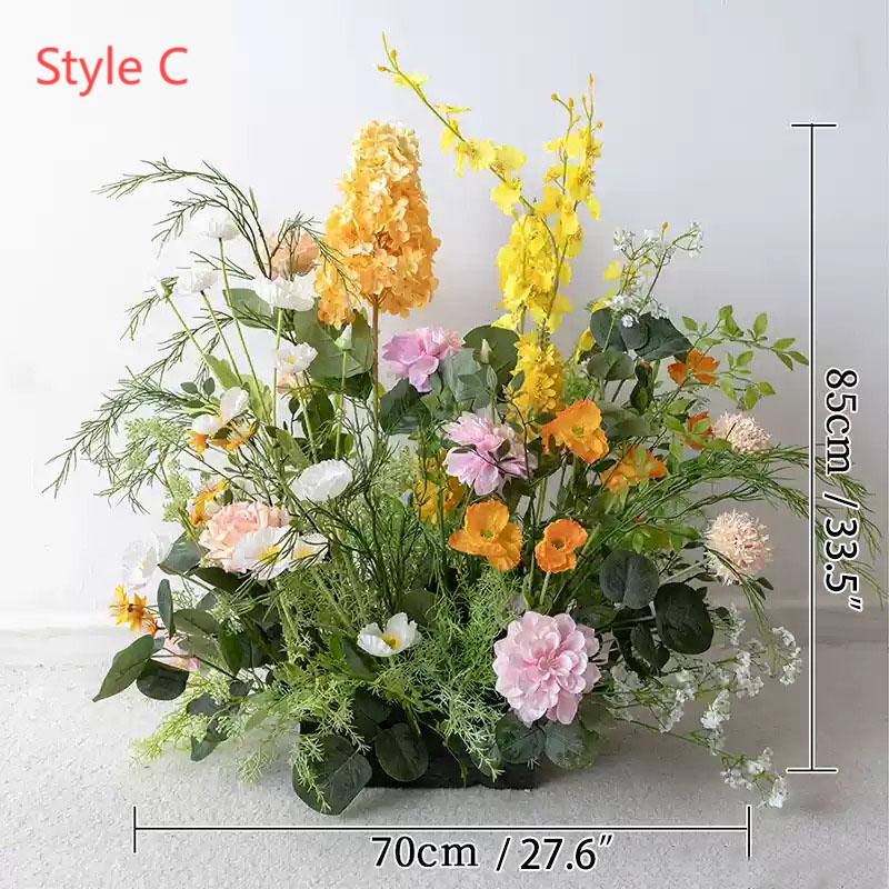 Roseytime Green Aisle Flowers Ground Wedding Flower Arrangement