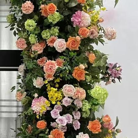 RoseyTime Orange Flower Arch n-shape Round Arch #RTA118