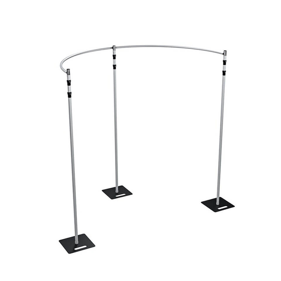 Roseytime 8ft Half Circular Pipe & Drape Hardware Kit Adjustable Height