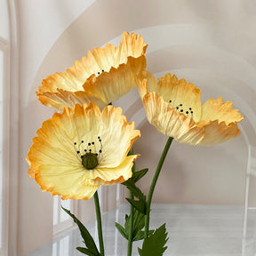 Roseytime Giant Gradient Poppy Fowers Set of 3